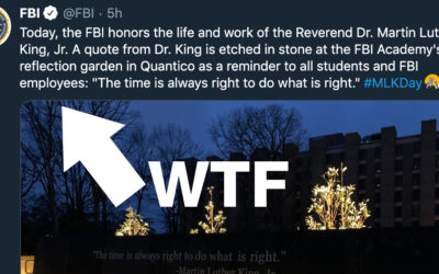 Did the FBI seriously try to honor #MLK today, after everything they did?