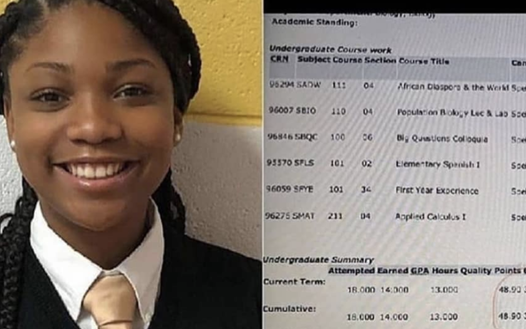 14 year old Spelman Freshman finishes semester with 3.76 GPA and gets on the Dean’s list!