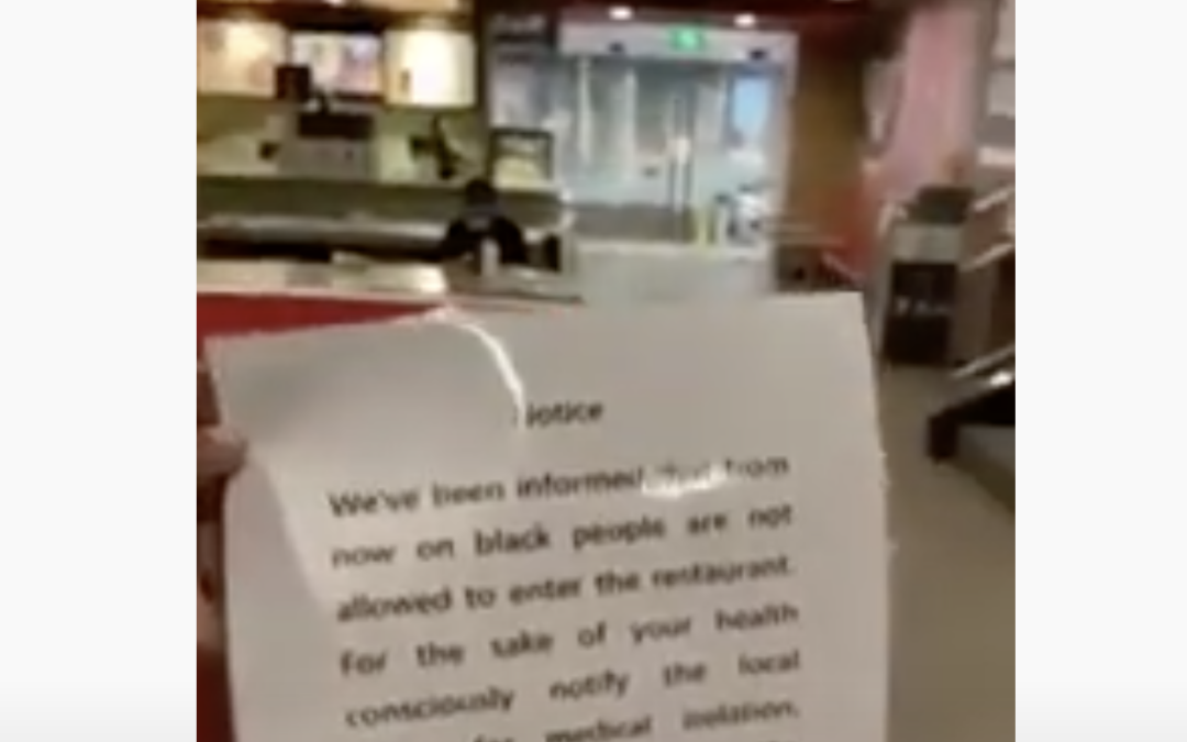 Chinese McDonalds had a sign saying ‘Black People Are Not Allowed’, Chinese City Orders Mandatory Quarantine For African Residents!!!